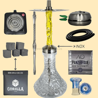 Pack Profesional Inoxidable Amarillo - Frontal - Premium Shisha