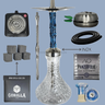 Pack Profesional Inoxidable Azul - Frontal - Premium Shisha