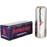 Papel de aluminio Animalesys Rollo Plateado 40μ 25m - Frontal - Premium Shisha