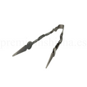 Pinza Forjada Plateada Premium Shisha - Detalle 1 - Premium Shisha