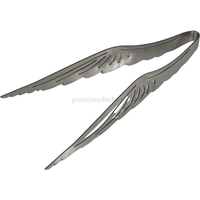 Pinza Premium Shisha Alas Plateada - Frontal - Premium Shisha