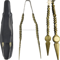 Pinza Premium Shisha Forjada Dorado - Frontal - Premium Shisha