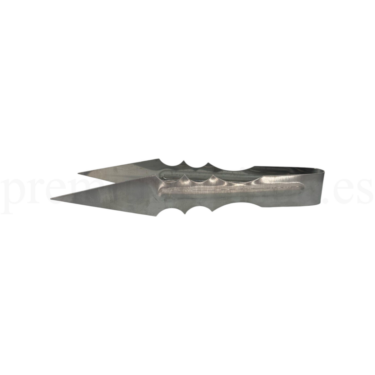Pinza Premium Shisha Pinchos Plateada - Frontal - Premium Shisha
