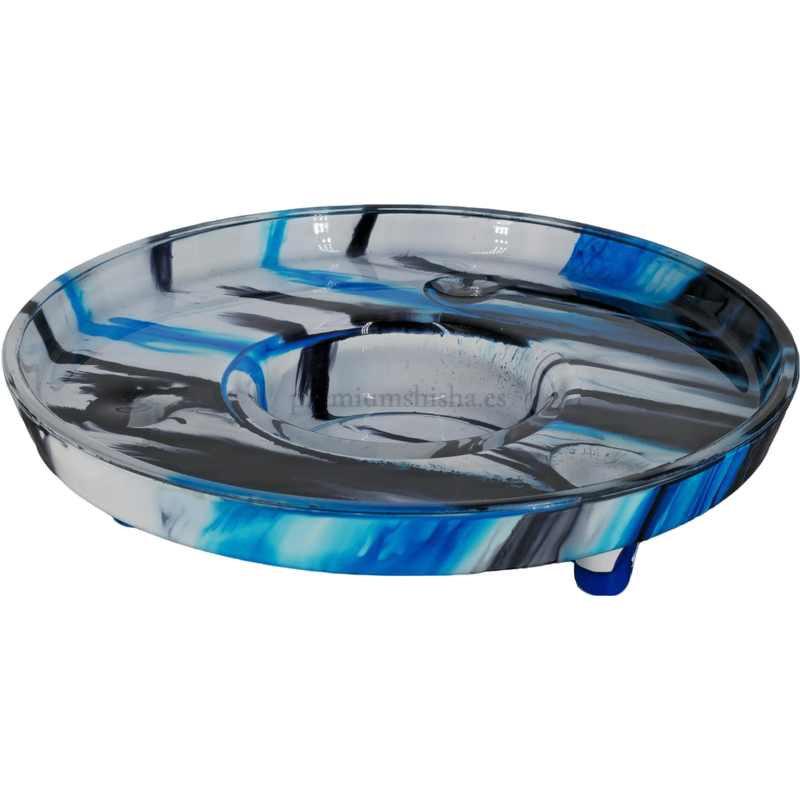 Tapete Premium Shisha LED Tray Handmade Glass Azul
