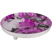 Tapete Premium Shisha LED Tray Handmade Glass Lila - Frontal - Premium Shisha