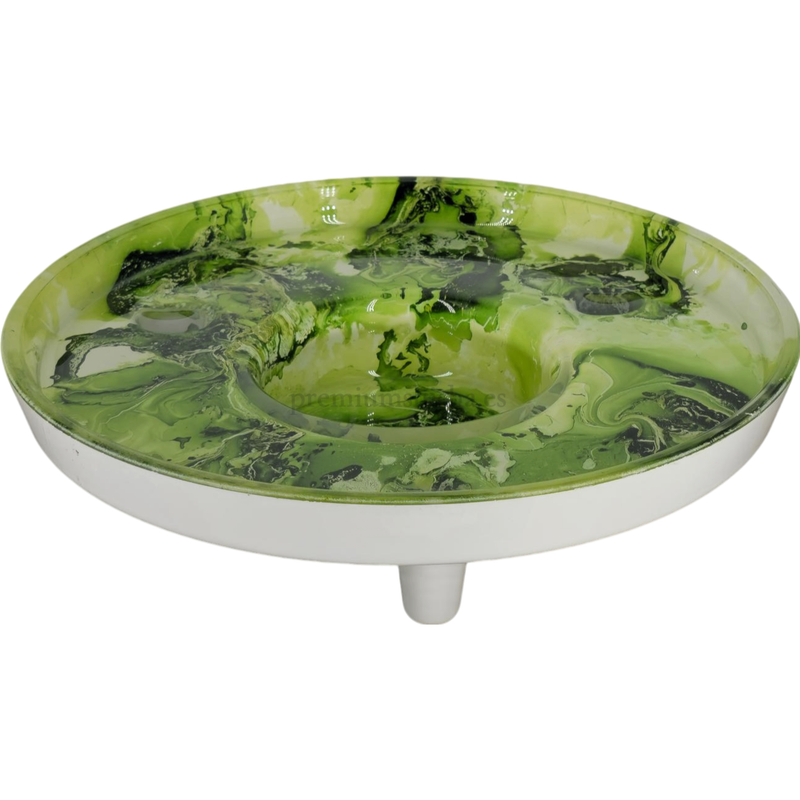 Tapete Premium Shisha LED Tray Handmade Glass Verde