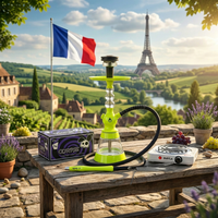 Pack Cachimba El-Badia Celeste Acid Yellow