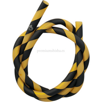 Manguera El-Badia Striped Negra y Dorada