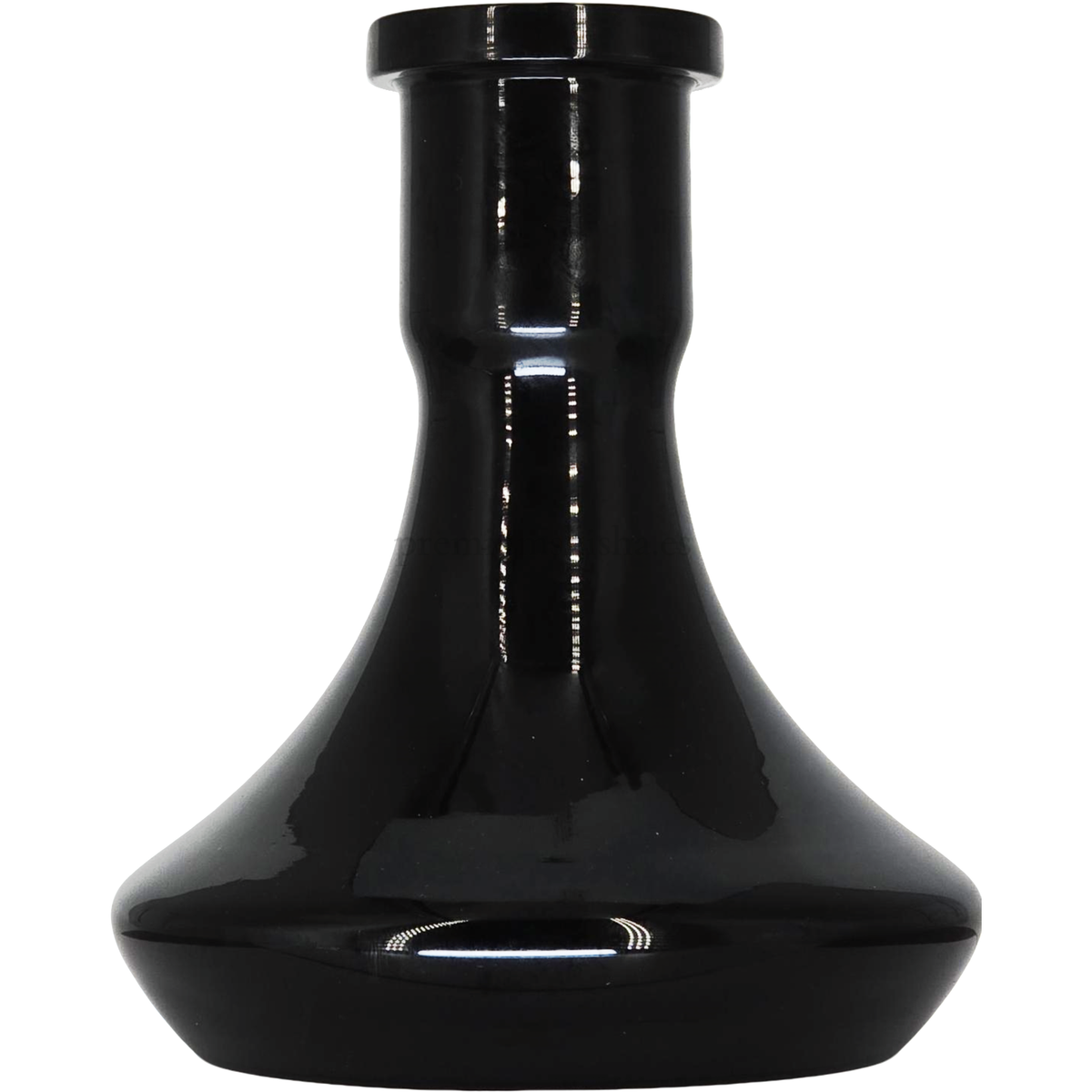 Base Premium Shisha Mini Smooth Negra - Frontal - Premium Shisha