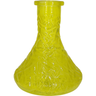 Base Premium Shisha Mini Tallada Amarilla - Frontal - Premium Shisha