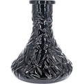Base Premium Shisha Mini Tallada Negra - Frontal - Premium Shisha