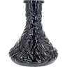 Base Premium Shisha Mini Tallada Negra - Frontal - Premium Shisha