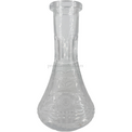 Base Premium Shisha Pirámide Flores Transparente - Frontal - Premium Shisha