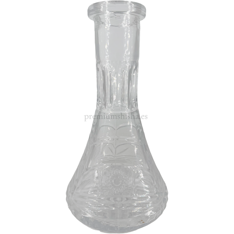 Base Premium Shisha Pirámide Flores Transparente