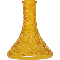 Base Premium Shisha Tallada Amarilla - Frontal - Premium Shisha