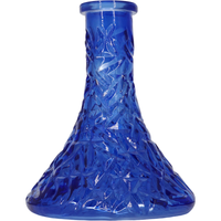 Base Premium Shisha Tallada Azul - Frontal - Premium Shisha