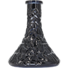 Base Premium Shisha Tallada Negra - Frontal - Premium Shisha