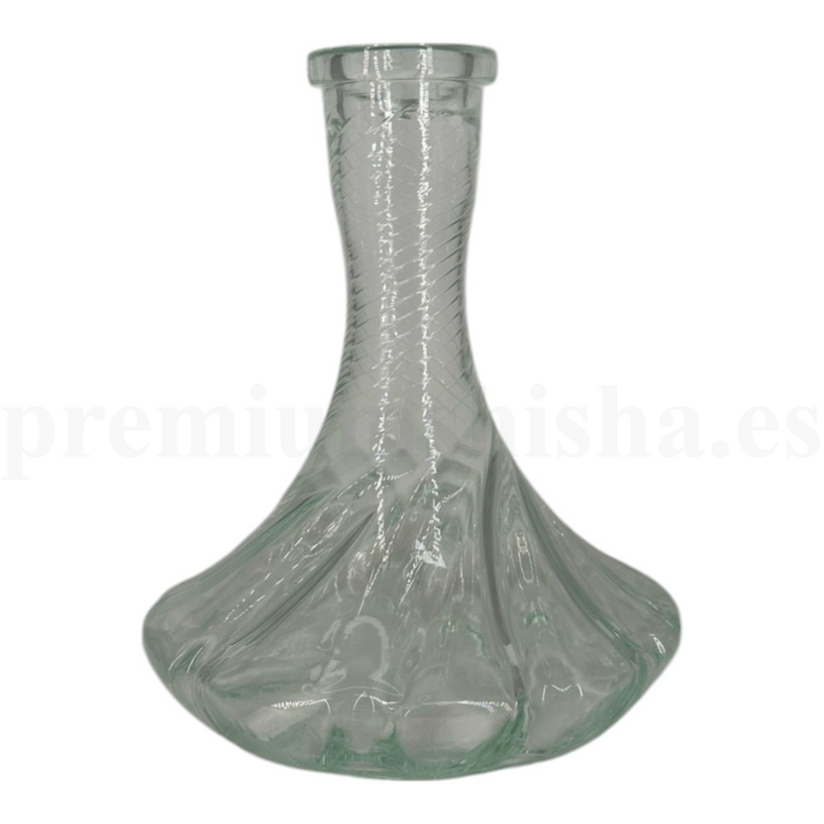 Base Premium Shisha Twist Transparente - Frontal - Premium Shisha