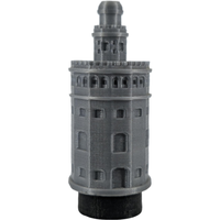 Boquilla 3D Premium Shisha Torre del Oro - Frontal - Premium Shisha