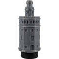 Boquilla 3D Premium Shisha Torre del Oro - Frontal - Premium Shisha