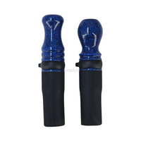 Boquilla de Resina Premium Shisha Purpurina Azul Oscuro