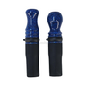 Boquilla de Resina Premium Shisha Purpurina Azul Oscuro - Frontal - Premium Shisha