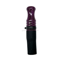 Boquilla de Resina Premium Shisha Purpurina Lila - Frontal - Premium Shisha