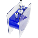 Cachimba Acrilic Hookah D Shape Azul - Detalle 1 - Premium Shisha