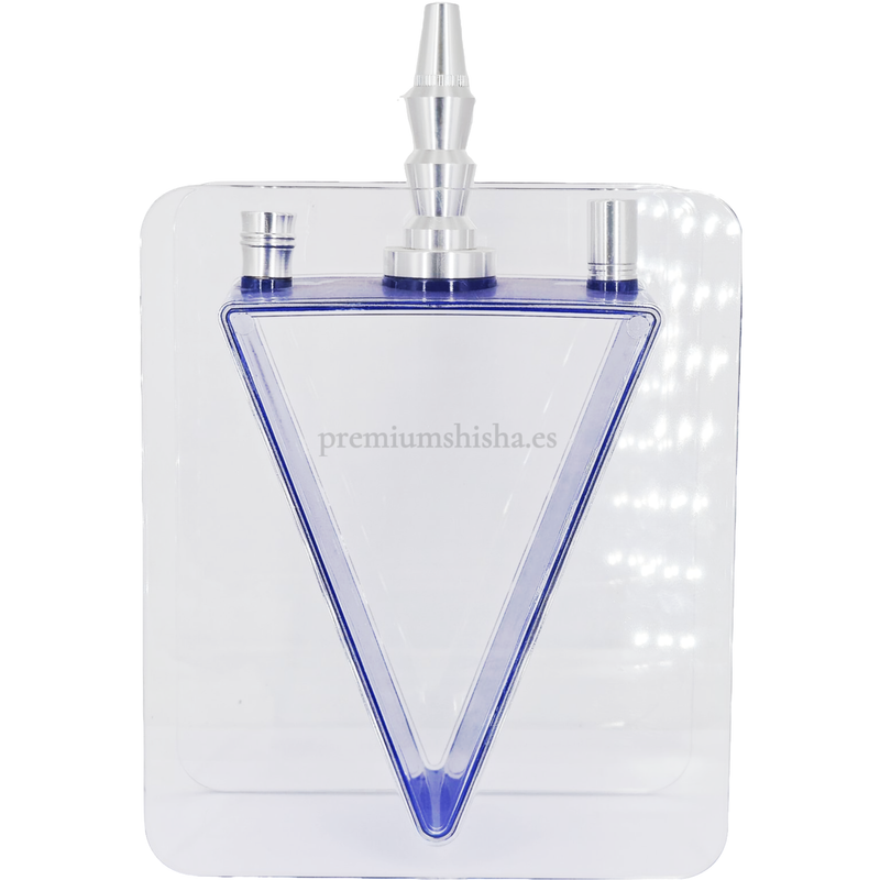 Cachimba Acrylic Hookah V Shape Azul