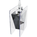 Cachimba Acrylic Hookah V Shape Negra - Detalle 1 - Premium Shisha
