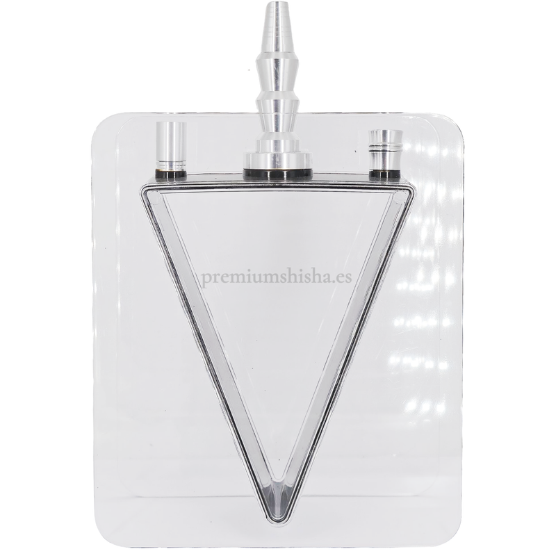 Cachimba Acrylic Hookah V Shape Negra