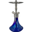 Cachimba Aladin MVP 340 Plateada y Azul - Frontal - Premium Shisha