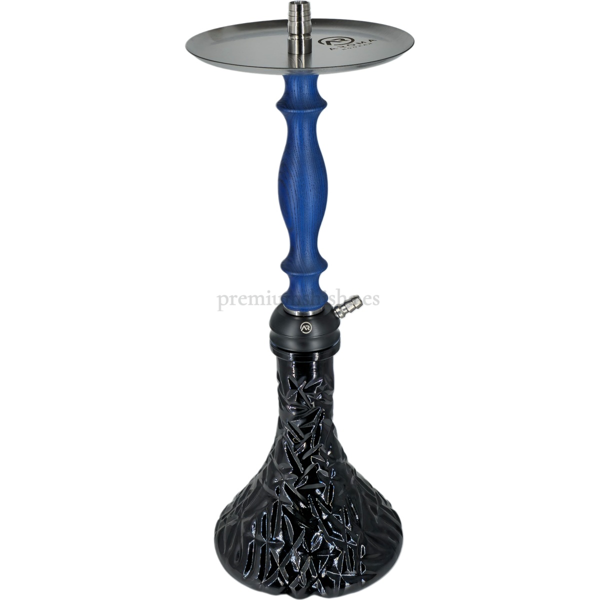 Cachimba Aroma Hookah Tango Wood Azul - Frontal - Premium Shisha