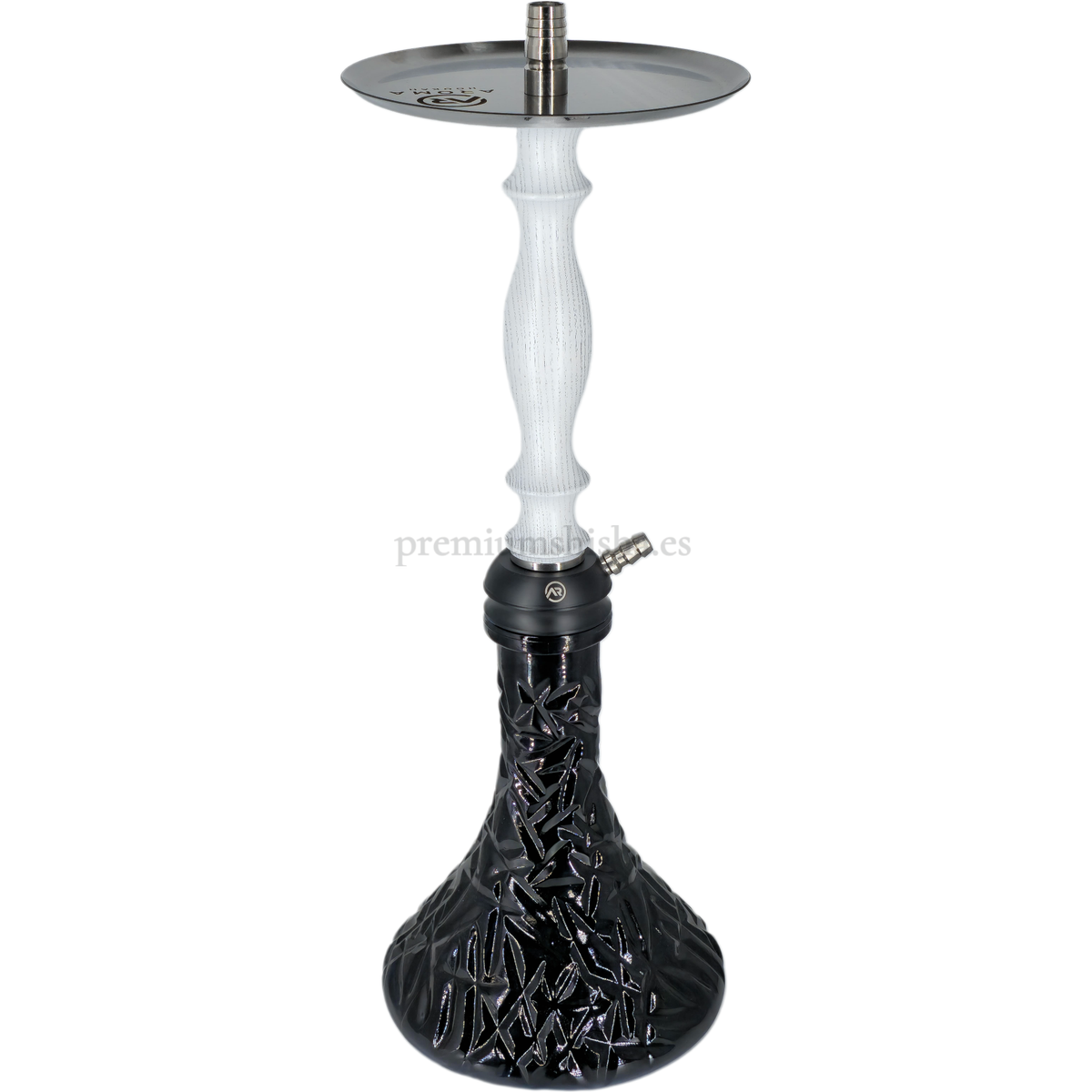 Cachimba Aroma Hookah Tango Wood Blanco - Frontal - Premium Shisha