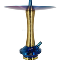 Cachimba Diavla Turbo Luxury Azul y Dorada - Detalle 1 - Premium Shisha