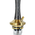 Cachimba Diavla Turbo Luxury Negra y Dorada - Detalle 2 - Premium Shisha