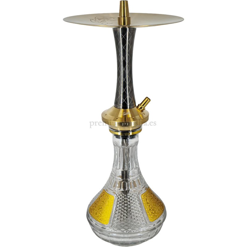 Cachimba Diavla Turbo Luxury Negra y Dorada
