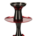 Cachimba El-Badia C1 V2 Rojo y Negro - Detalle 2 - Premium Shisha