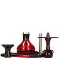Cachimba El-Badia C1 V2 Rojo y Negro - Detalle 3 - Premium Shisha