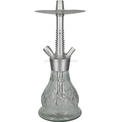 Cachimba Erasmus Hookah Mini Transport Plateado - Frontal - Premium Shisha