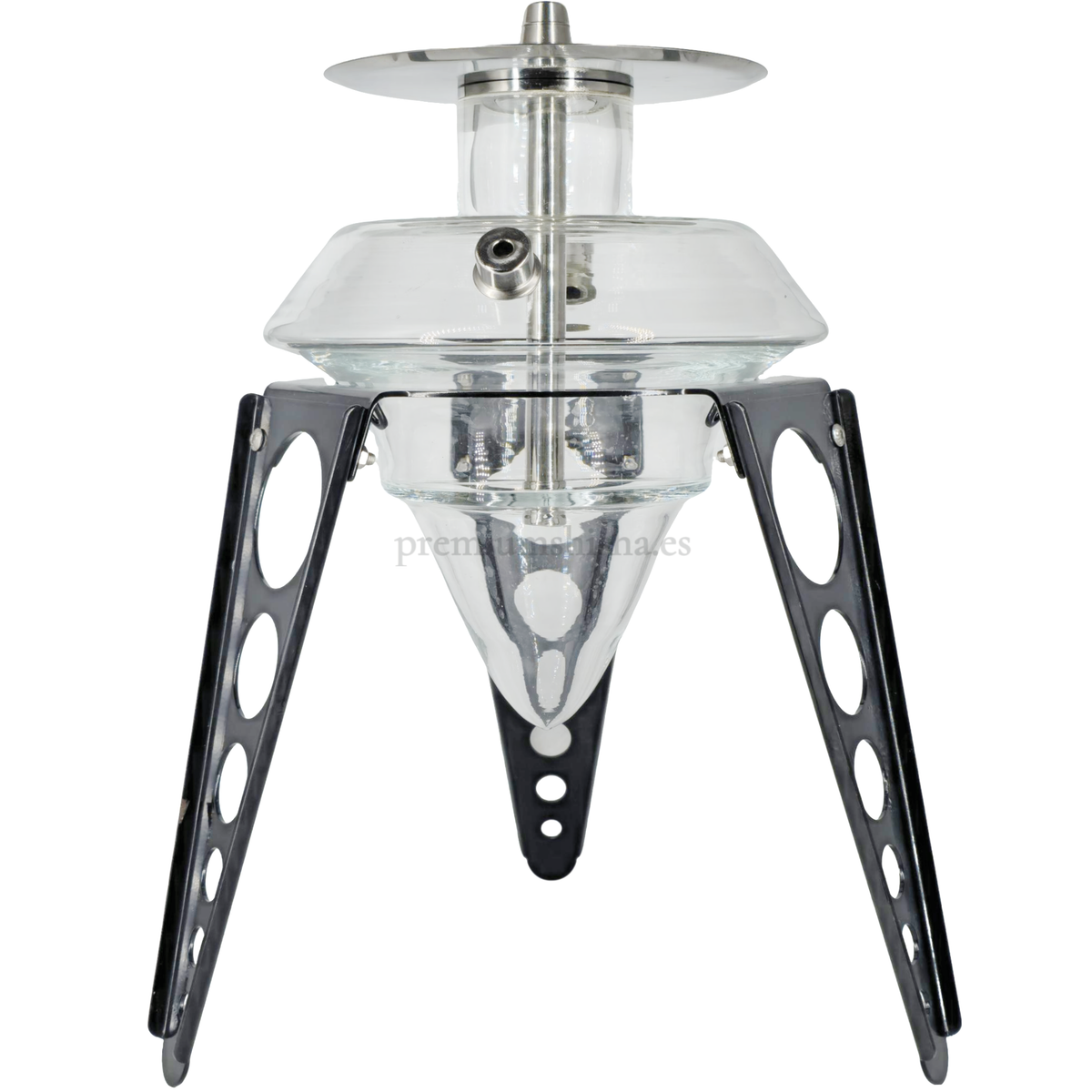 Cachimba Hookah Flame Trinity Negra - Frontal - Premium Shisha