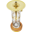 Cachimba Oduman x El Nefes Clear Transparente y Dorada - Detalle 2 - Premium Shisha