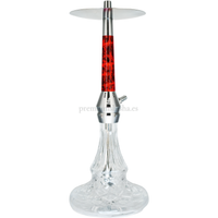 Cachimba Premium Shisha Lava Roja Espacial - Frontal - Premium Shisha