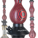 Cachimba Regal D.W. King Roja y Negra - Detalle 1 - Premium Shisha
