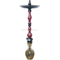 Cachimba Regal D.W. King Roja y Negra - Frontal - Premium Shisha