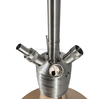 Cachimba Steamulation Ultimate Gold Matt Metallic - Detalle 1 - Premium Shisha