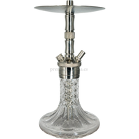 Cachimba WD Cubic Plateada - Frontal - Premium Shisha