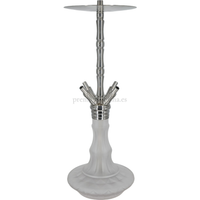 Cachimba WD Four Elements Plateada - Frontal - Premium Shisha