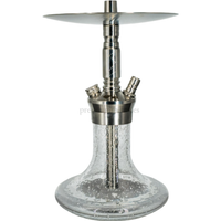 Cachimba WD Glow Plateada - Frontal - Premium Shisha