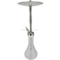 Cachimba WD Hookah Trilogy Inox Plateada - Frontal - Premium Shisha